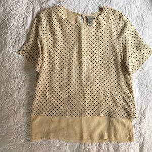 Silk Polka Dot Blouse